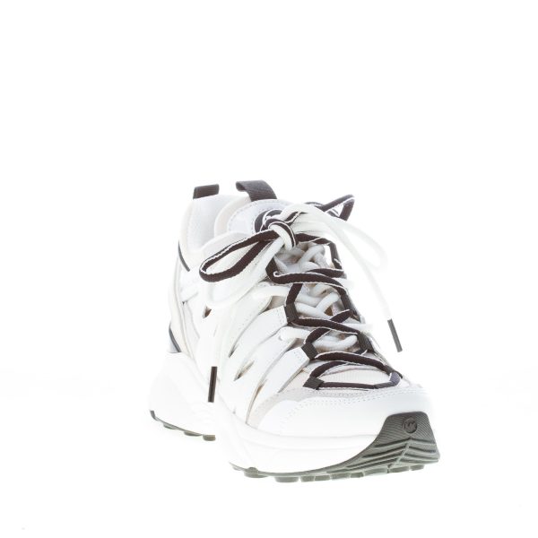 MICHAEL KORS donna sneaker Hero in pelle e tessuto a rete BIANCO più beige - immagine 2