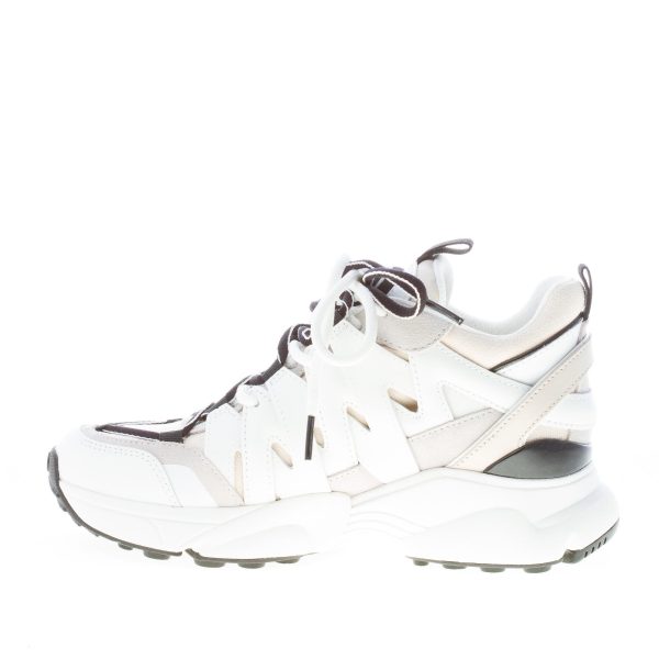 MICHAEL KORS donna sneaker Hero in pelle e tessuto a rete BIANCO più beige - immagine 5