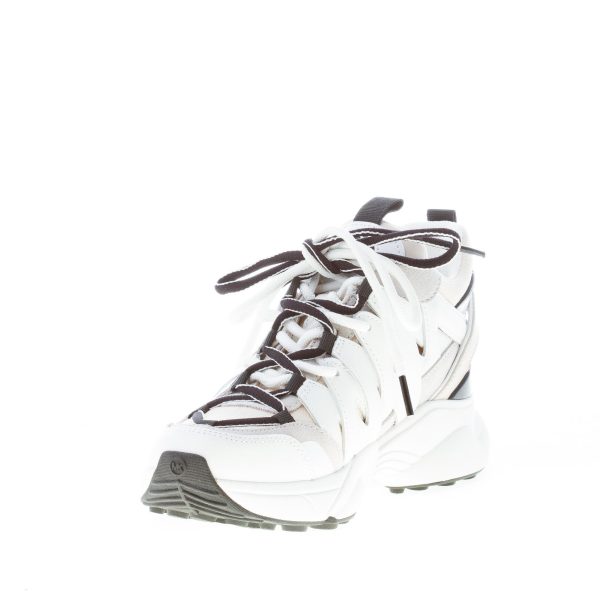 MICHAEL KORS donna sneaker Hero in pelle e tessuto a rete BIANCO più beige - immagine 6