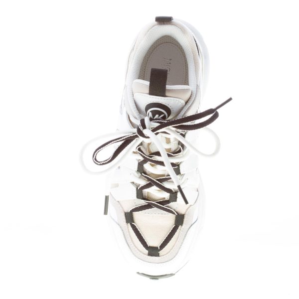 MICHAEL KORS donna sneaker Hero in pelle e tessuto a rete BIANCO più beige - immagine 7