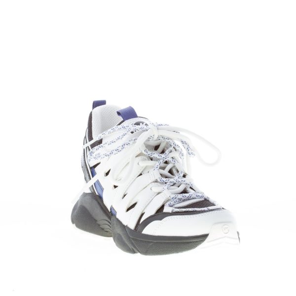 MICHAEL KORS donna sneaker Hero in pelle e tessuto a rete BIANCO più nero - immagine 2