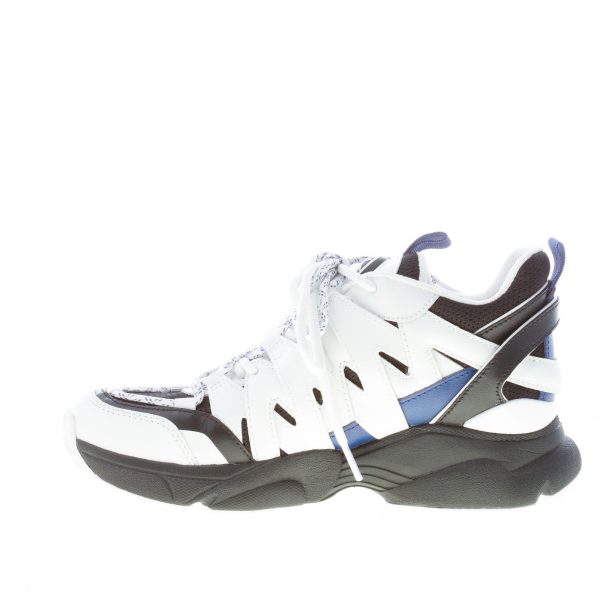 MICHAEL KORS donna sneaker Hero in pelle e tessuto a rete BIANCO più nero - immagine 5