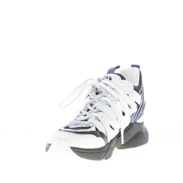 MICHAEL KORS donna sneaker Hero in pelle e tessuto a rete BIANCO più nero - immagine 6