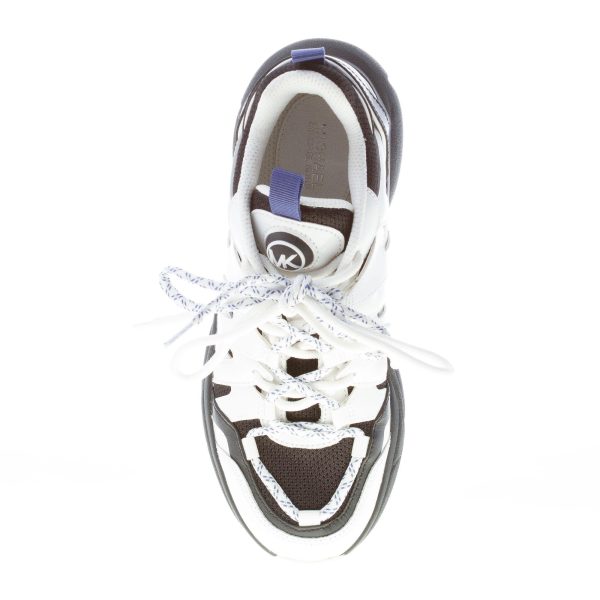 MICHAEL KORS donna sneaker Hero in pelle e tessuto a rete BIANCO più nero - immagine 7