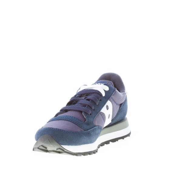 SAUCONY donna sneaker Jazz Original in nylon e camoscio BLU NAVY più bianco - immagine 6