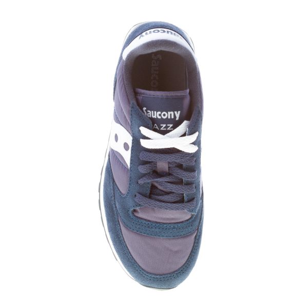 SAUCONY donna sneaker Jazz Original in nylon e camoscio BLU NAVY più bianco - immagine 7