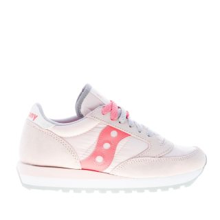 SAUCONY donna sneaker Jazz Original in nylon e camoscio ROSA più corallo
