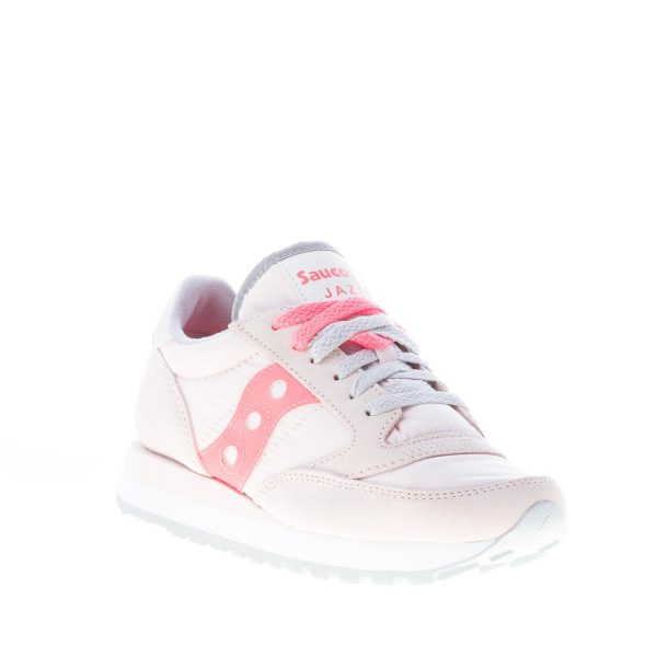 SAUCONY donna sneaker Jazz Original in nylon e camoscio ROSA più corallo - immagine 2