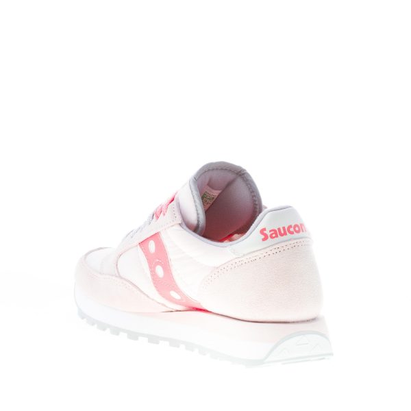 SAUCONY donna sneaker Jazz Original in nylon e camoscio ROSA più corallo - immagine 4