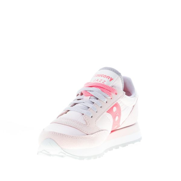 SAUCONY donna sneaker Jazz Original in nylon e camoscio ROSA più corallo - immagine 6