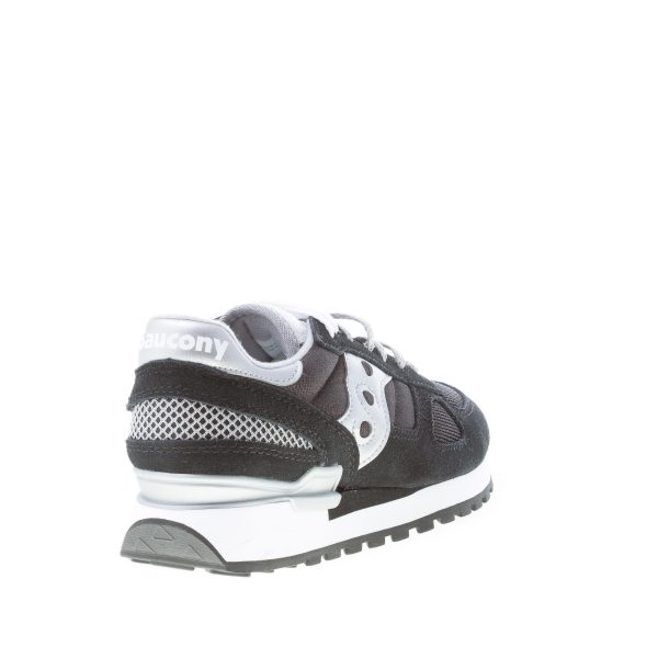 SAUCONY donna sneaker Shadow Original in tessuto e camoscio NERO più argento - immagine 3