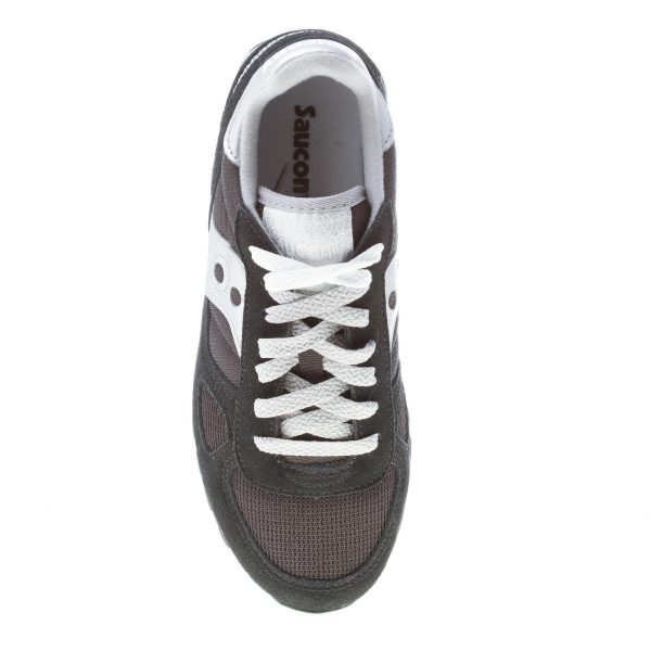 SAUCONY donna sneaker Shadow Original in tessuto e camoscio NERO più argento - immagine 7