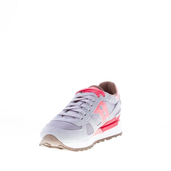 SAUCONY donna sneaker Shadow Original in tessuto e camoscio GRIGIO più rosa perlato - immagine 6