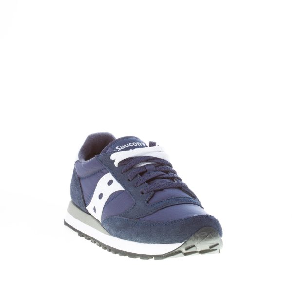 SAUCONY uomo sneaker Jazz Original in nylon e camoscio BLU NAVY più bianco - immagine 2