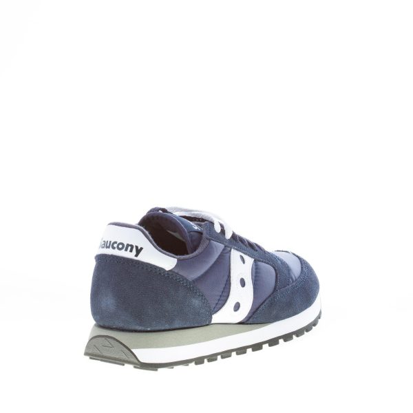 SAUCONY uomo sneaker Jazz Original in nylon e camoscio BLU NAVY più bianco - immagine 3
