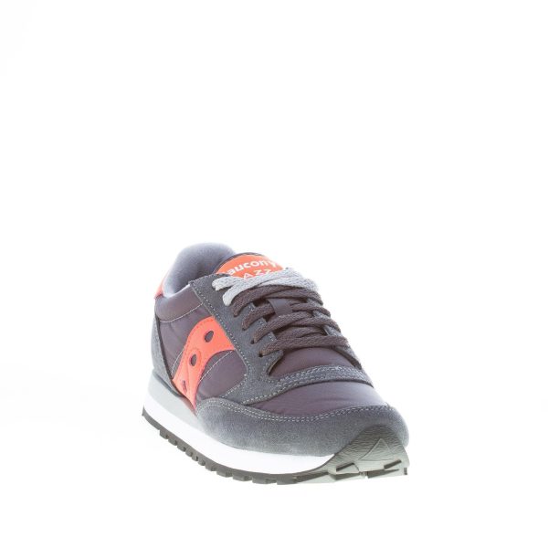 SAUCONY uomo sneaker Jazz Original in nylon e camoscio GRIGIO ANTRACITE più arancione - immagine 2