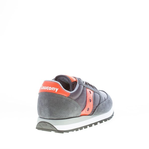 SAUCONY uomo sneaker Jazz Original in nylon e camoscio GRIGIO ANTRACITE più arancione - immagine 3