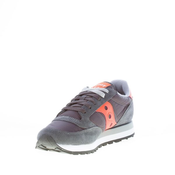 SAUCONY uomo sneaker Jazz Original in nylon e camoscio GRIGIO ANTRACITE più arancione - immagine 6