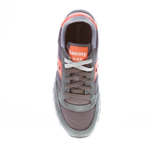 SAUCONY uomo sneaker Jazz Original in nylon e camoscio GRIGIO ANTRACITE più arancione - immagine 7