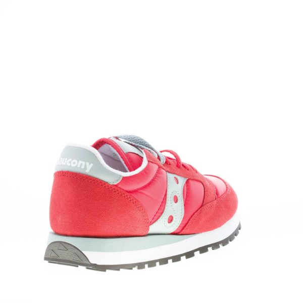 SAUCONY uomo sneaker Jazz Original in nylon e camoscio ROSSO più grigio chiaro - immagine 3