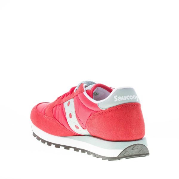SAUCONY uomo sneaker Jazz Original in nylon e camoscio ROSSO più grigio chiaro - immagine 4