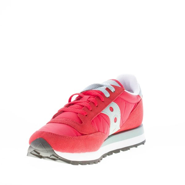 SAUCONY uomo sneaker Jazz Original in nylon e camoscio ROSSO più grigio chiaro - immagine 6