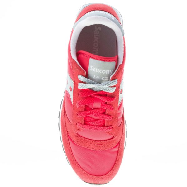 SAUCONY uomo sneaker Jazz Original in nylon e camoscio ROSSO più grigio chiaro - immagine 7