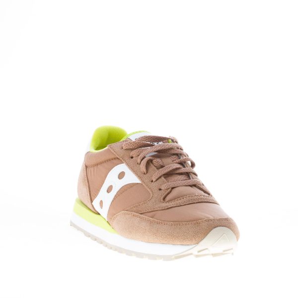 SAUCONY uomo sneaker Jazz Original in nylon e camoscio MARRONE più verde e bianco - immagine 2