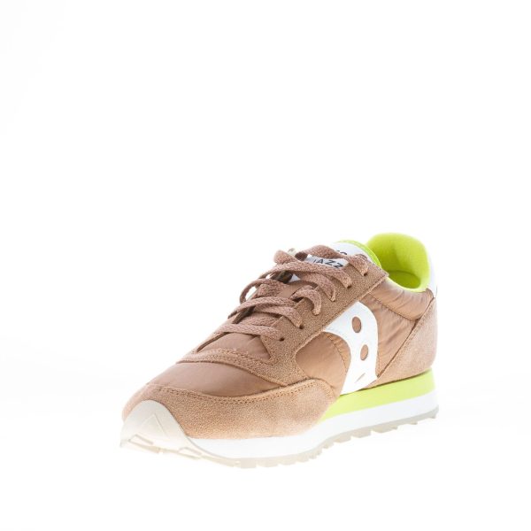 SAUCONY uomo sneaker Jazz Original in nylon e camoscio MARRONE più verde e bianco - immagine 6