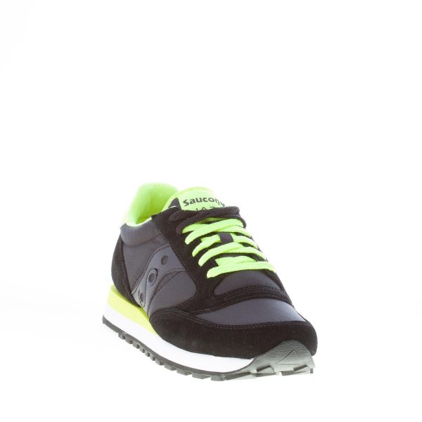 SAUCONY uomo sneaker Jazz Original in nylon e camoscio NERO più giallo - immagine 2