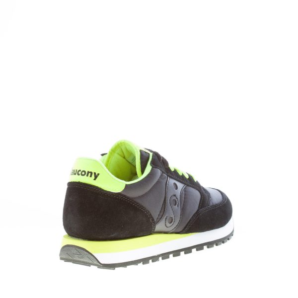 SAUCONY uomo sneaker Jazz Original in nylon e camoscio NERO più giallo - immagine 3