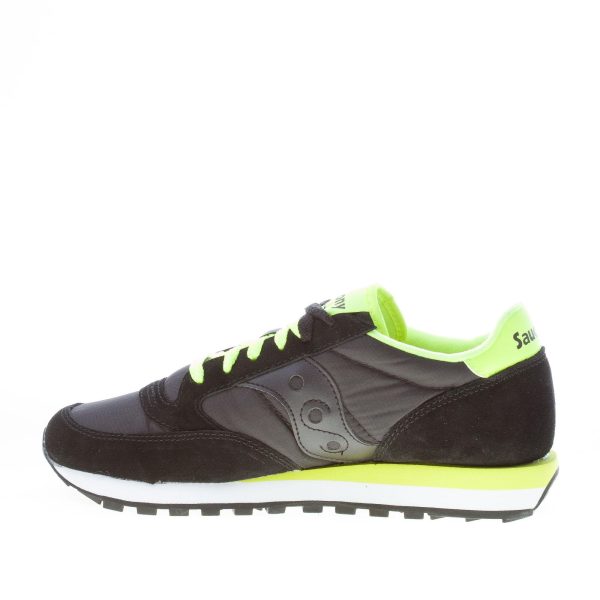 SAUCONY uomo sneaker Jazz Original in nylon e camoscio NERO più giallo - immagine 5