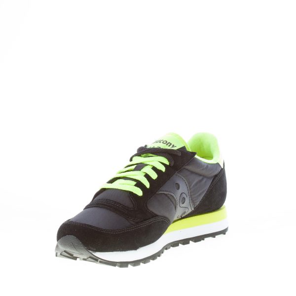 SAUCONY uomo sneaker Jazz Original in nylon e camoscio NERO più giallo - immagine 6