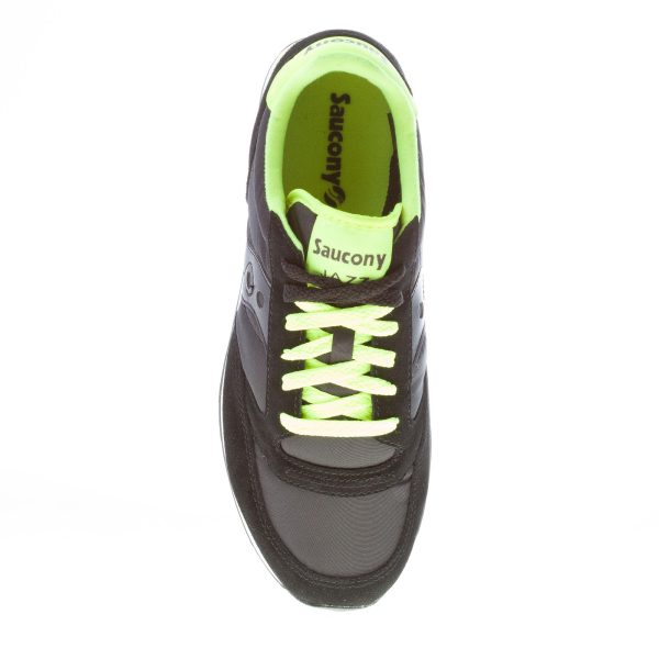 SAUCONY uomo sneaker Jazz Original in nylon e camoscio NERO più giallo - immagine 7