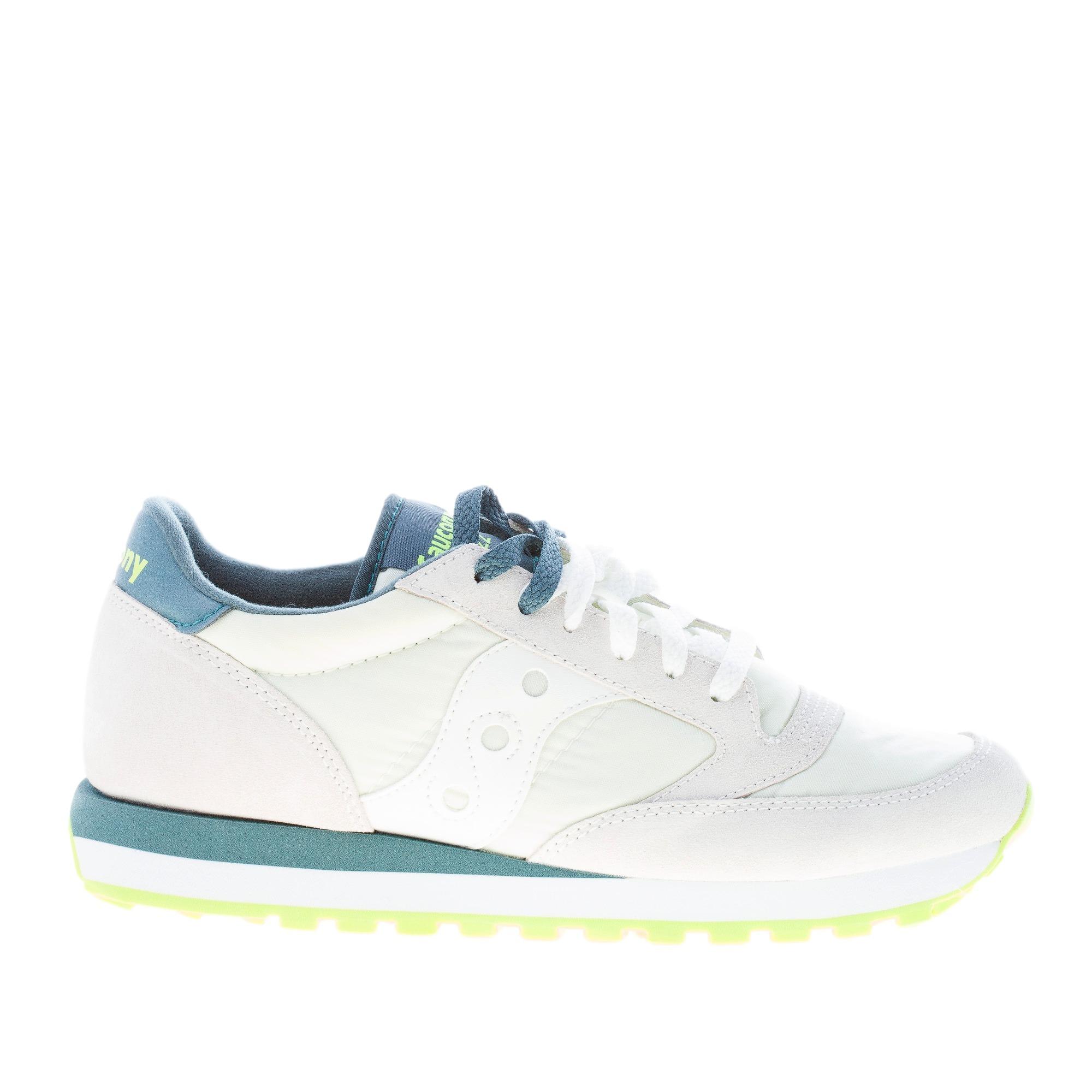 SAUCONY uomo sneaker Jazz Original in nylon e camoscio GRIGIO CHIARO piu blu Strike Calzature