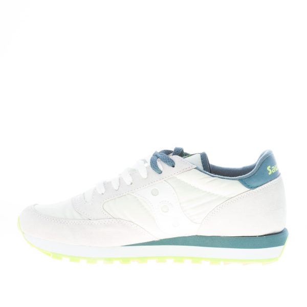 SAUCONY uomo sneaker Jazz Original in nylon e camoscio GRIGIO CHIARO più blu - immagine 5