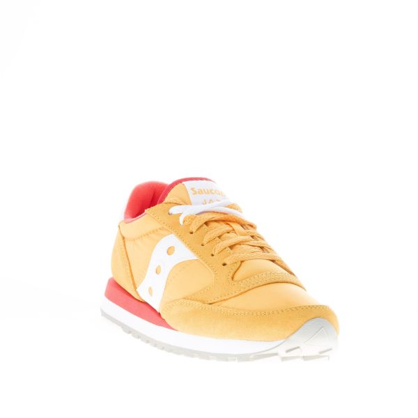 SAUCONY uomo sneaker Jazz Original in nylon e camoscio GIALLO più arancione e bianco - immagine 2