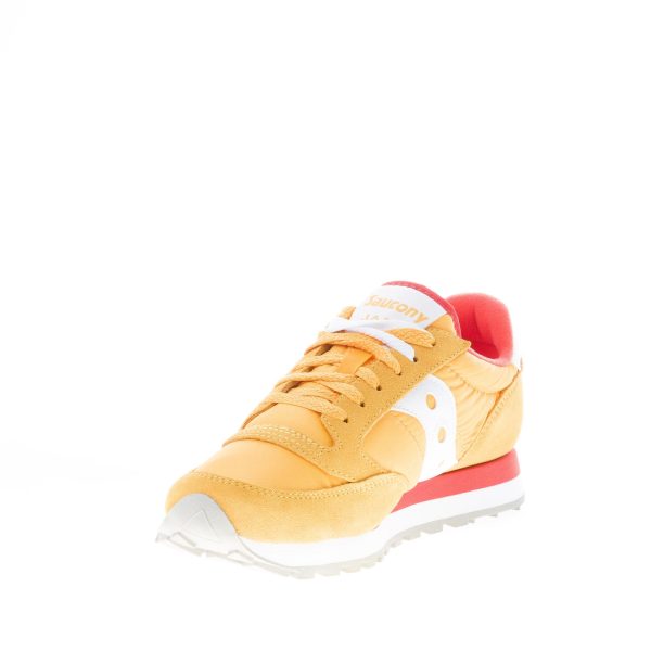 SAUCONY uomo sneaker Jazz Original in nylon e camoscio GIALLO più arancione e bianco - immagine 6