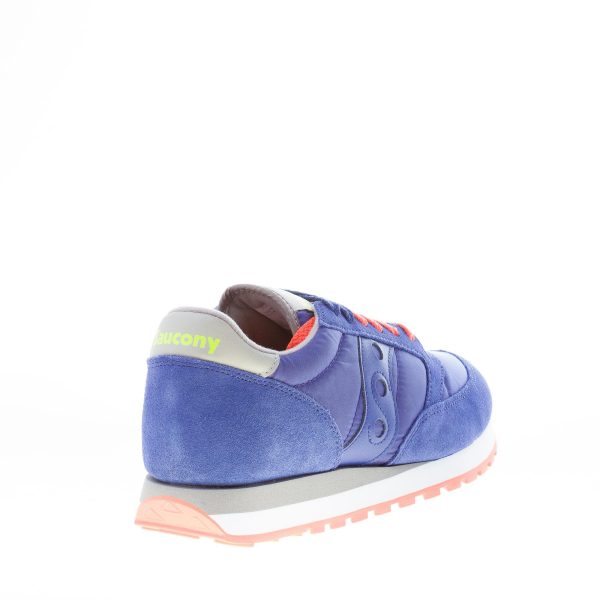 SAUCONY uomo sneaker Jazz Original in nylon e camoscio BLU più arancione e grigio - immagine 3