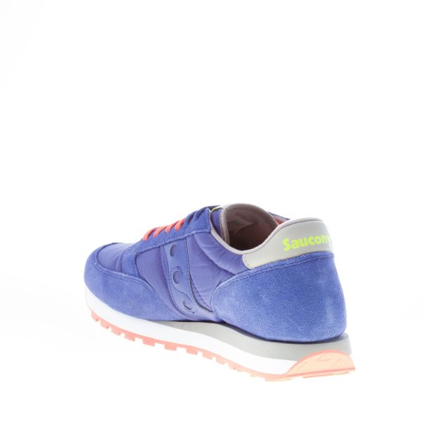 SAUCONY uomo sneaker Jazz Original in nylon e camoscio BLU più arancione e grigio - immagine 4