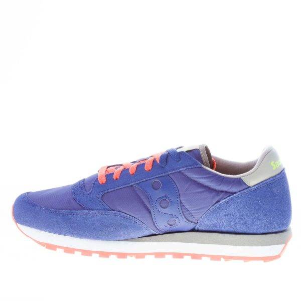 SAUCONY uomo sneaker Jazz Original in nylon e camoscio BLU più arancione e grigio - immagine 5