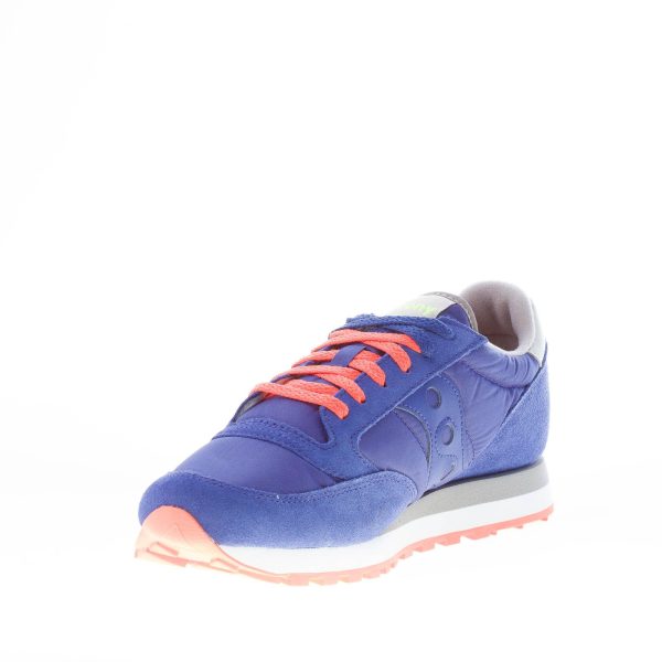 SAUCONY uomo sneaker Jazz Original in nylon e camoscio BLU più arancione e grigio - immagine 6