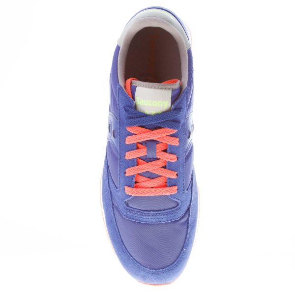 SAUCONY uomo sneaker Jazz Original in nylon e camoscio BLU più arancione e grigio - immagine 7