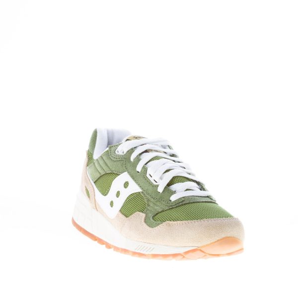 SAUCONY uomo sneaker Shadow 5000 in camoscio e tessuto VERDE più beige e bianco - immagine 2