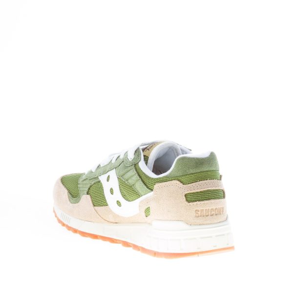 SAUCONY uomo sneaker Shadow 5000 in camoscio e tessuto VERDE più beige e bianco - immagine 4