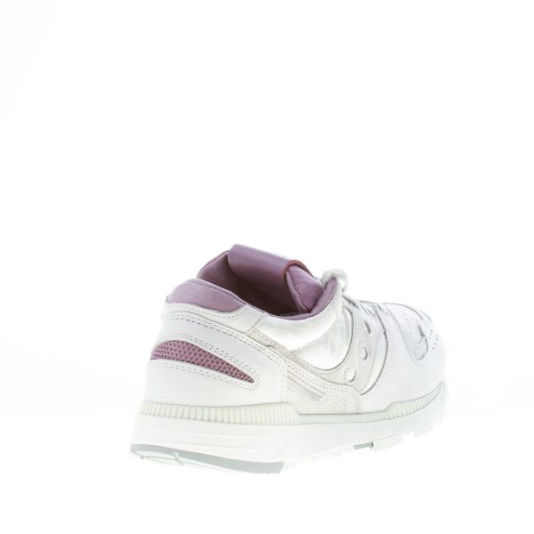 SAUCONY uomo sneaker Azura Weathered Luxury in nabuk e tessuto GRIGIO più lilla - immagine 3