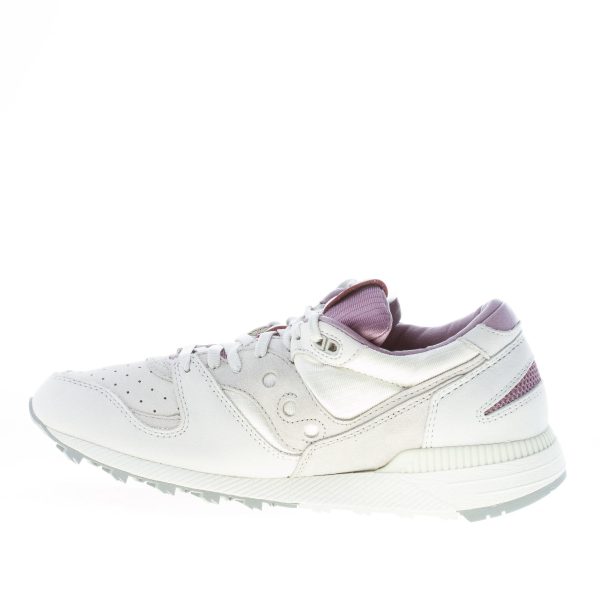 SAUCONY uomo sneaker Azura Weathered Luxury in nabuk e tessuto GRIGIO più lilla - immagine 5