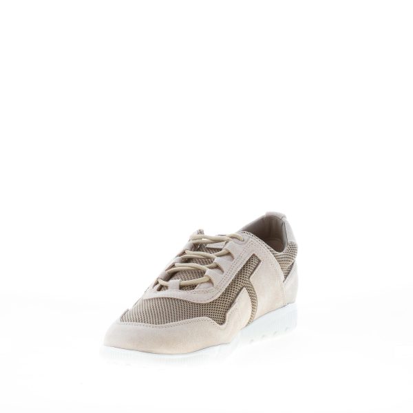 TOD'S uomo sneaker leggera in camoscio e tessuto tecnico BEIGE più verde - immagine 6