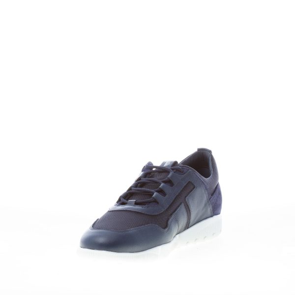 TOD'S uomo sneaker leggera in pelle e tessuto tecnico BLU - immagine 6