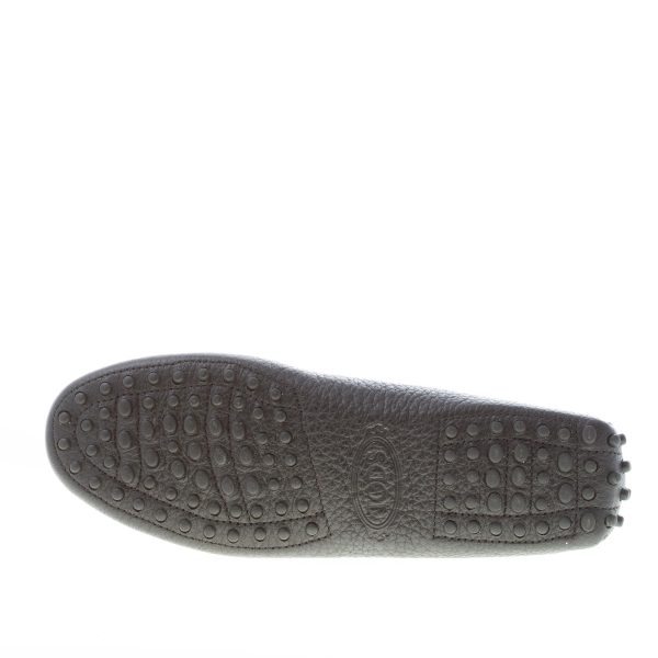 TOD'S donna mocassino gommini in pelle martellata NERO con mascherina e T metallo - immagine 8